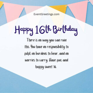 30 Happy Sweet 16 Quotes And Wishes