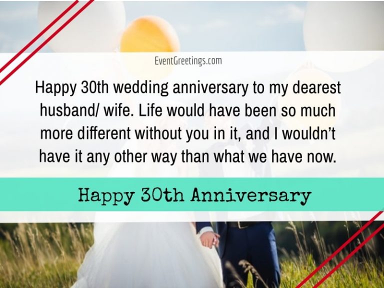 20 Best 30th Wedding Anniversary Quotes With Images