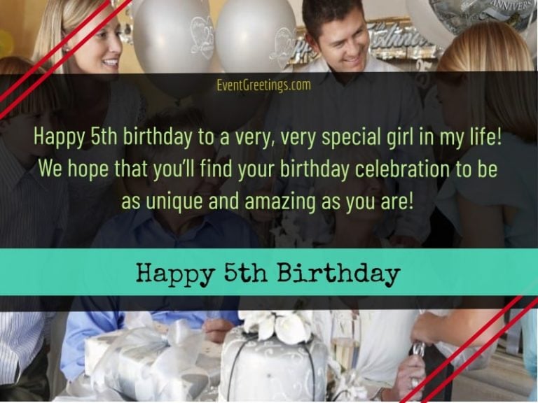 50 Cute Happy 5th Birthday Quotes And Wishes For Dearest One