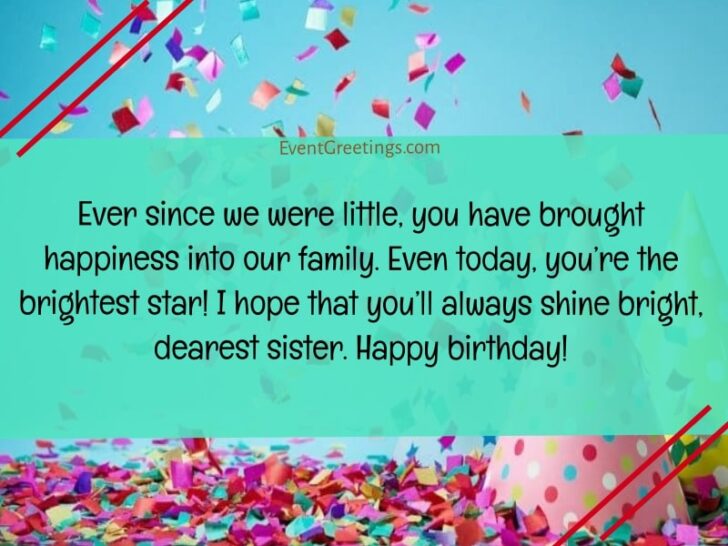 25 Cute Happy Birthday Little Sister Wishes With Infinite Love