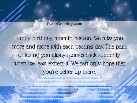 35 Best Happy Birthday In Heaven Mom Quotes With Images