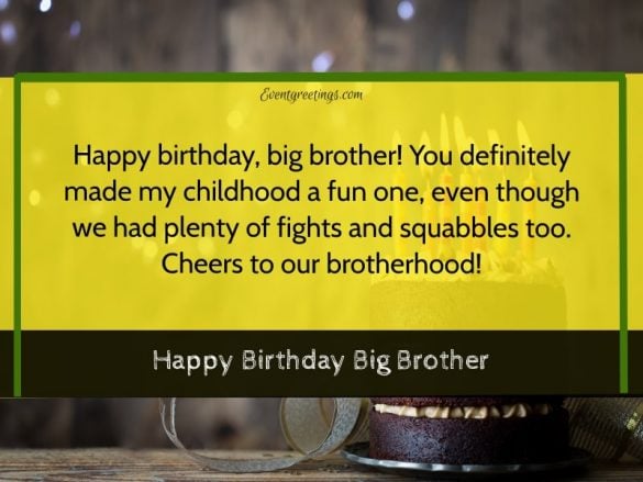 25 Best Happy Birthday Big Brother Wishes To Cheer Up The Brotherhood