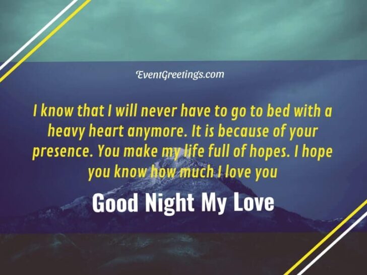 45 Sweet Good Night My Love - Messages And Quotes