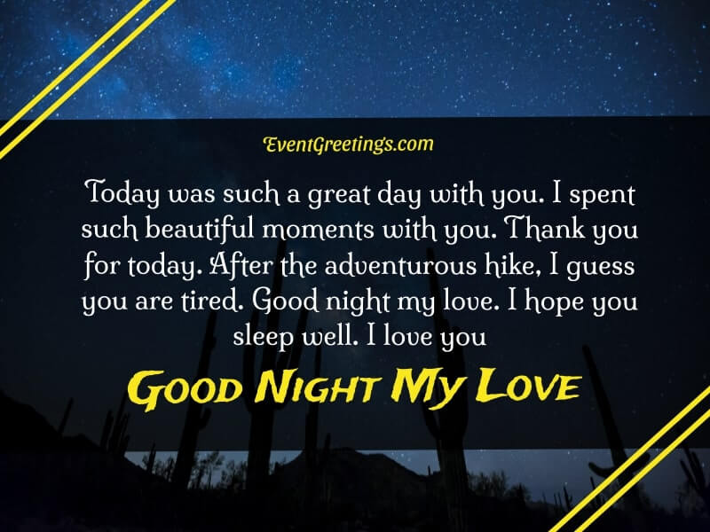 Sweet Good Night My Love Messages And Quotes