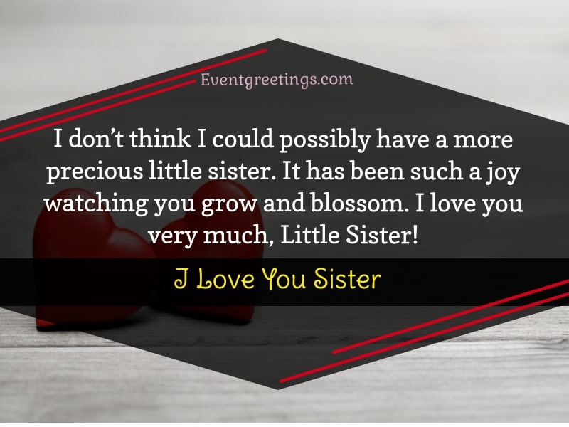 i love you little sister quotes