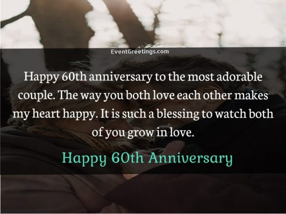 55 Amazing Happy 60th Wedding anniversary Wishes Events Greetings