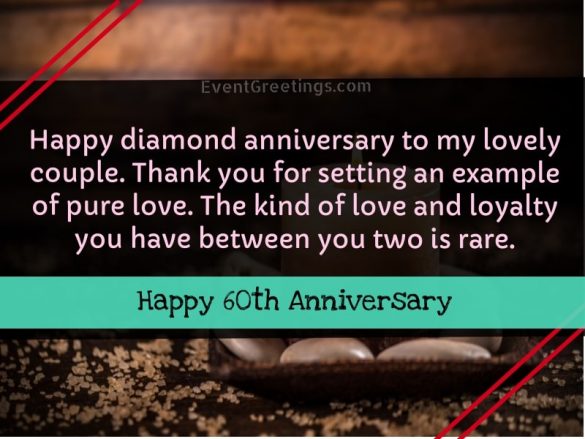 55 Amazing Happy 60th Wedding anniversary Wishes Events Greetings