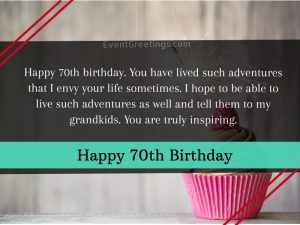 Happy 70th Birthday Wishes And Quotes With Images Events Greetings