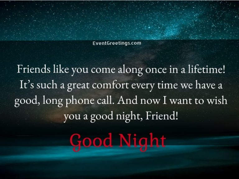 35 Good Night Friends -Quotes And Messages Events Greetings