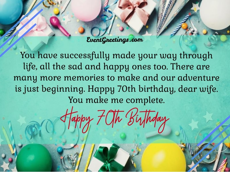 Happy 70th Birthday Wishes And Quotes With Images Events Greetings ...