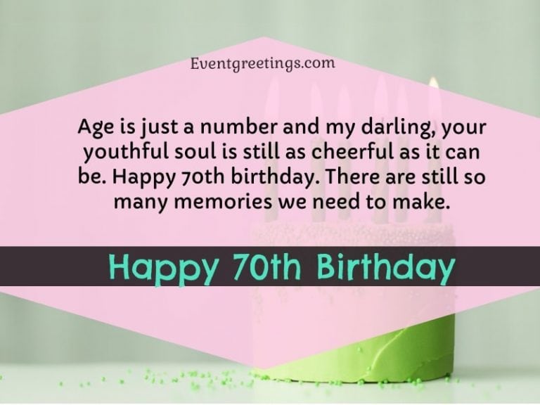 Happy 70th Birthday Wishes And Quotes With Images Events Greetings