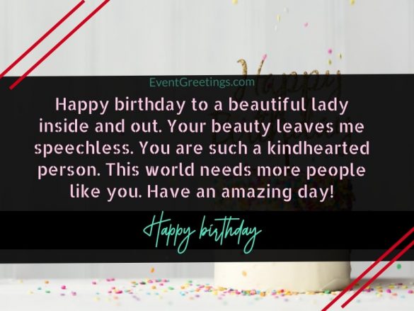 Happy Birthday, Beautiful! Birthday Wishes For Lady – Events Greetings