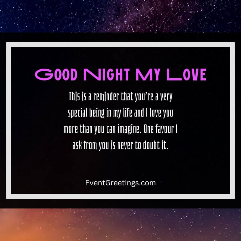 romantic good night quotes for him