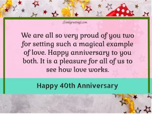 80 Best Happy 40th Wedding Anniversary - Quotes And Wishes