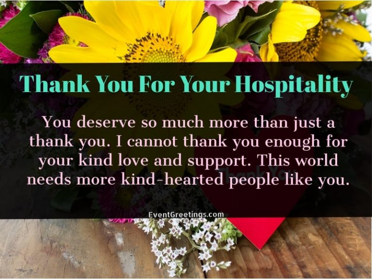 55 Amazing Thank You For Your Hospitality Messages Events Greetings   Thank You Note For Hospitality 1 768x576 