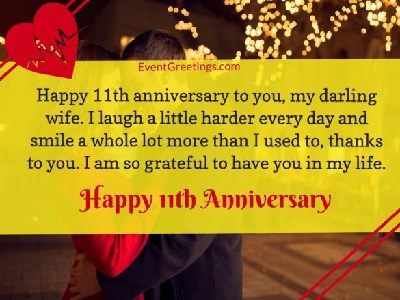 21 Exclusive 11 Year Anniversary Wishes – Events Greetings