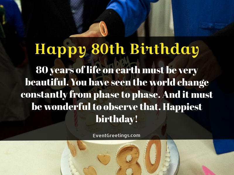 80 Year Happy 80Th Birthday Messages Happy 80th Birthday 35 Best 80th 