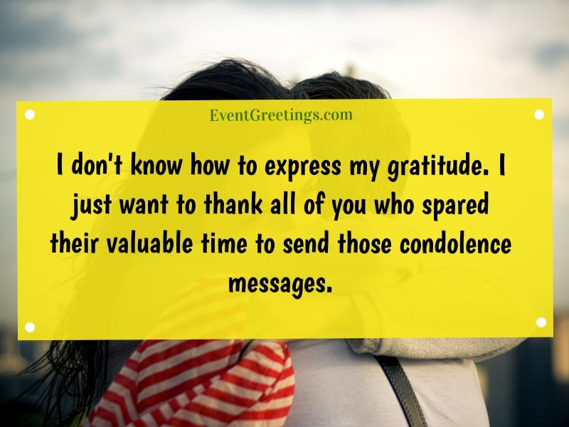 Thank You for Condolences - Messages And Notes – Events Greetings