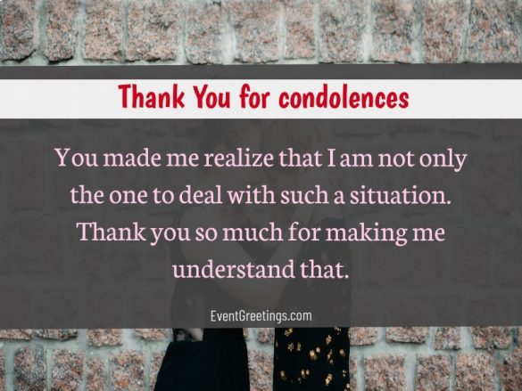 Thank You for Condolences - Messages And Notes – Events Greetings