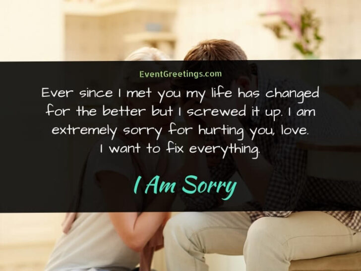 40 I’m Sorry Quotes to Apologize With Right Word – Events Greetings