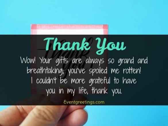 20 Best Thank You Note For Gift Message And Wording Events Greetings