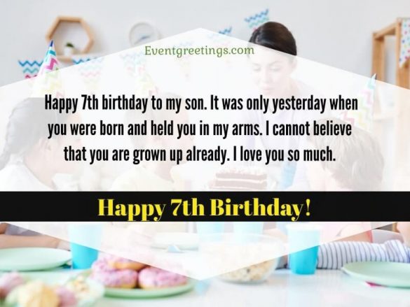 Happy 7th Birthday - Birthday Wishes For 7 year Old – Events Greetings