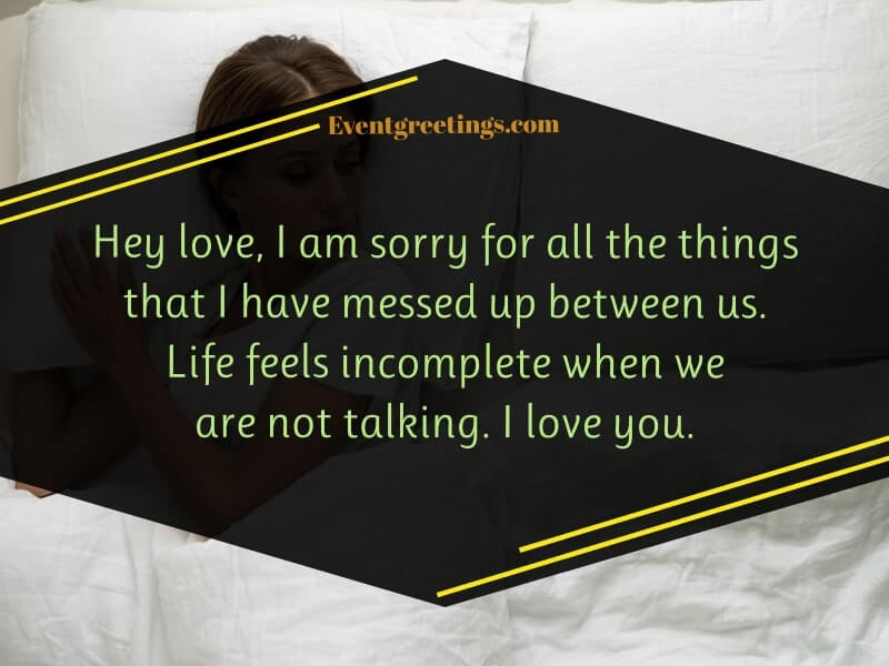 15 Sorry Quotes And Messages For Husband – Events Greetings