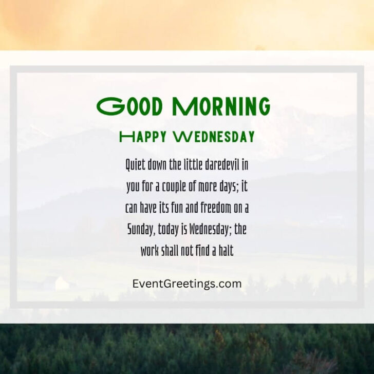 40 Best Good Morning Wednesday Quotes And Blessings