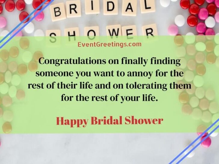 50 Sweet Bridal Shower Wishes And Messages – Events Greetings