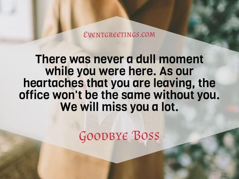 Thank You Quotes For Boss Farewell