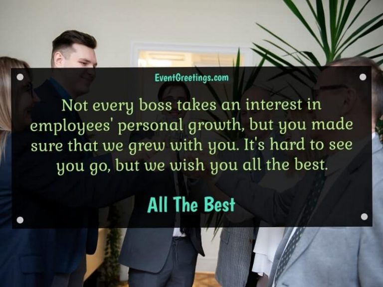 Farewell Message For A Great Boss