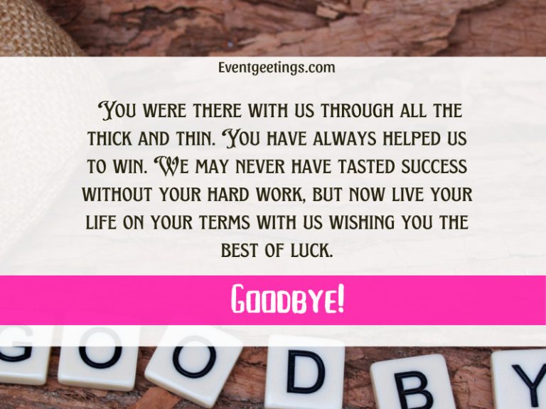 20 Farewell Messages For Your Employees To Say Goodbye