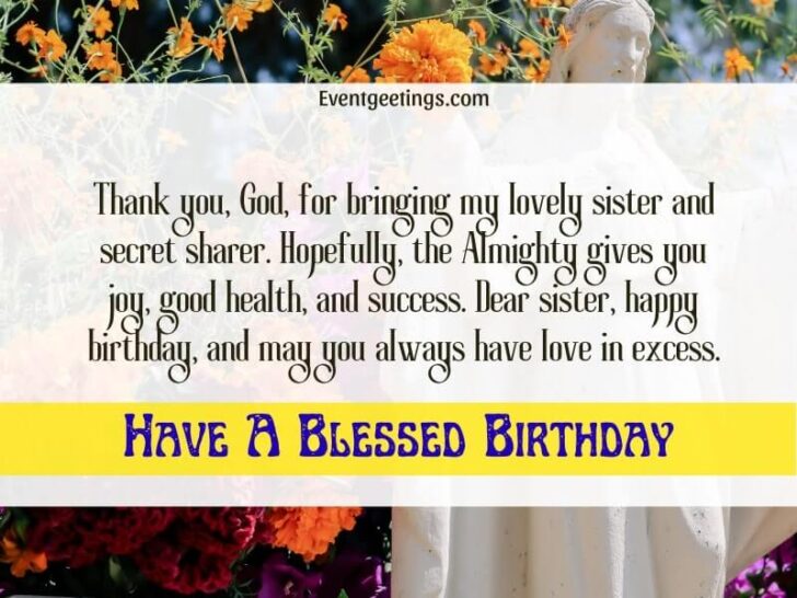 25 Heartwarming Religious Birthday Quotes For Sister