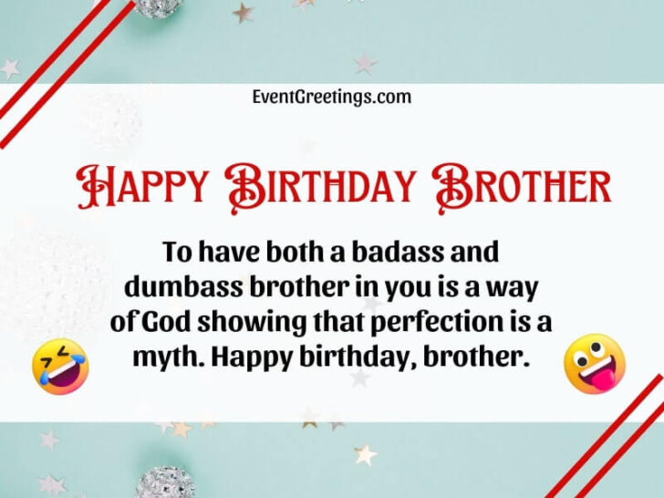 Funny Birthday Wishes for Brother – Events Greetings