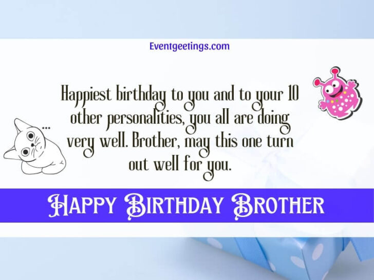 Funny Birthday Wishes for Brother – Events Greetings