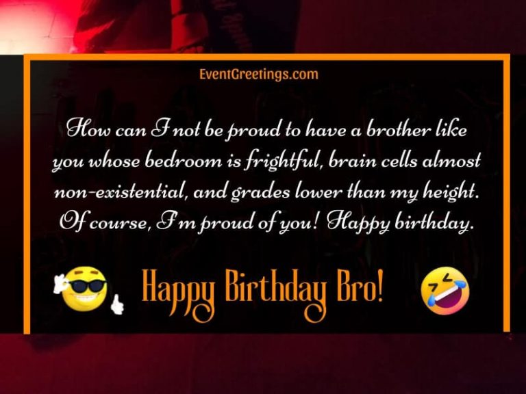 Funny Birthday Wishes for Brother – Events Greetings