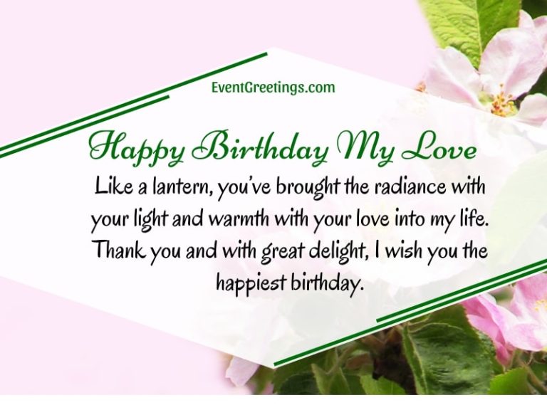 20 Cute & Romantic Birthday Wishes For Soulmate – Events Greetings