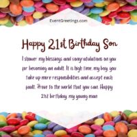 35 Exclusive Happy 21st Birthday Son Wishes