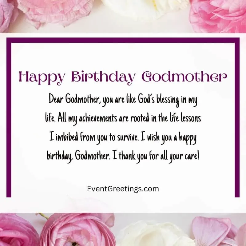 Godmother Birthday with Scrolls and Flowers | Zazzle