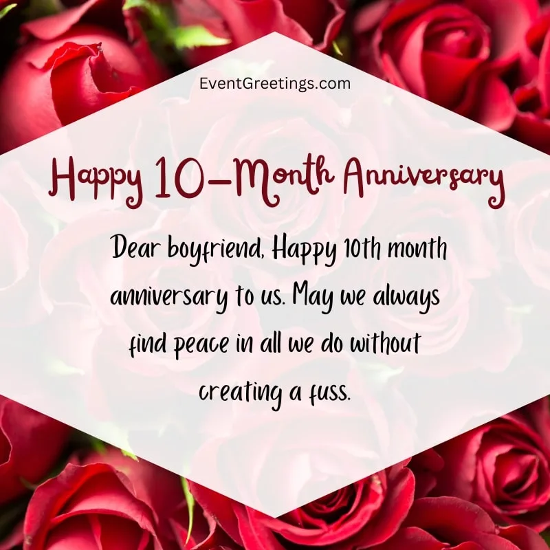 20 Cute Happy 10 Month Anniversary Wishes And Quotes