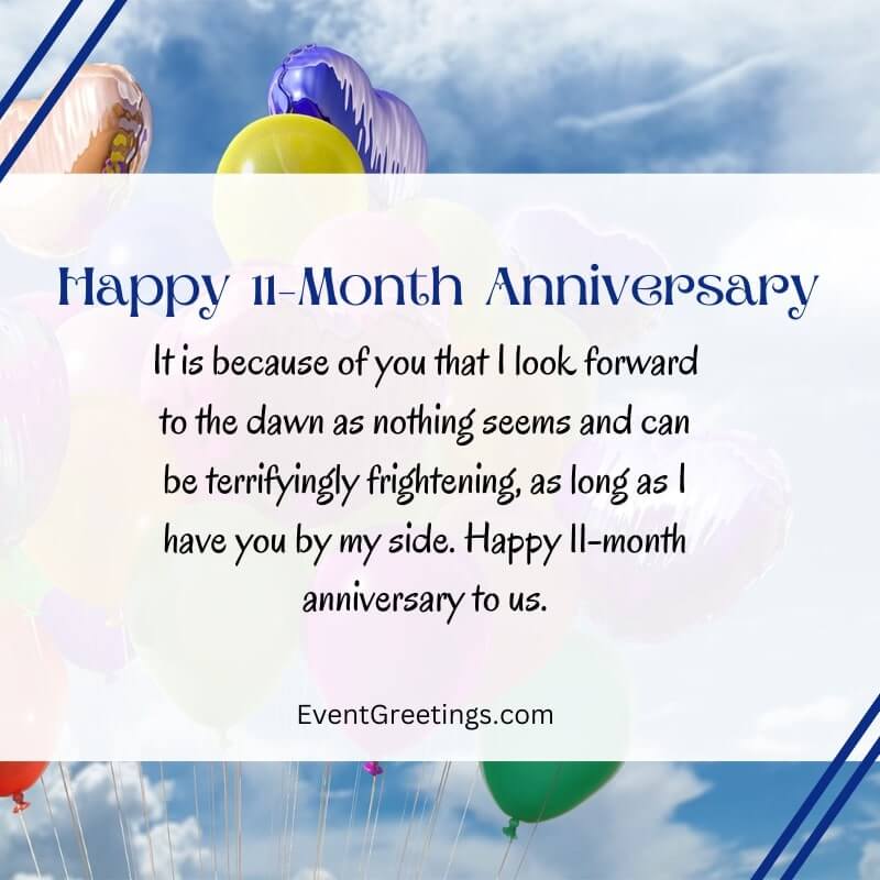 25 Best Happy 11 Month Anniversary Wishes And Messages