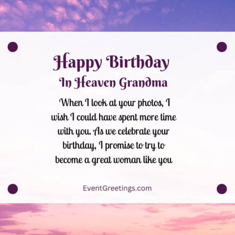 40 Emotional Happy Birthday In Heaven Grandma Wishes