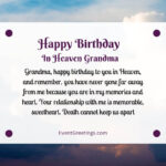 40 Emotional Happy Birthday In Heaven Grandma Wishes