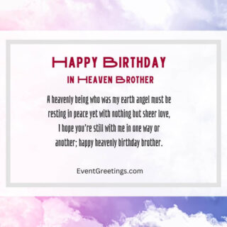 30 Touching Happy Birthday In Heaven Brother Wishes